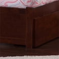thumbnail image 3 of Portland Twin XL Wood Platform Bed with Footboard & Storage Drawers in Walnut, 3 of 8