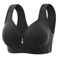 thumbnail image 1 of DPTALR Woman's Embroidered Glossy Comfortable Breathable Bra Underwear No Rims, 1 of 8
