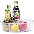 thumbnail image 3 of greenco Lazy Susan Turntable, 12 Round Plastic clear Storage Organizer with Dividers for Kitchen, Spice Rack, cabinet, Pantry, Fridge, Freezer, countertop, 3 of 4