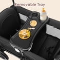 thumbnail image 3 of AILEEKISS Collapsible Wagon Stroller for 2 Toddlers with Adjustable Canopy, 44 Pounds, Black, 3 of 15