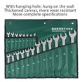 thumbnail image 4 of Combination Wrench Set, Chrome Plated Dual Wrench 6-32mm Metric Rustproof with Canvas Bag for Industrial Use, 4 of 7