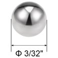 thumbnail image 2 of Uxcell Billes de Roulement Pouces 440C Acier Inoxydable G25 Billes de Précision 3/32 Pouces, 2 of 3