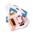 thumbnail image 4 of mmirethe Resin Christmas Scene Snow House LED Desktop Set Village Decoration House Santa 5Set, 4 of 6