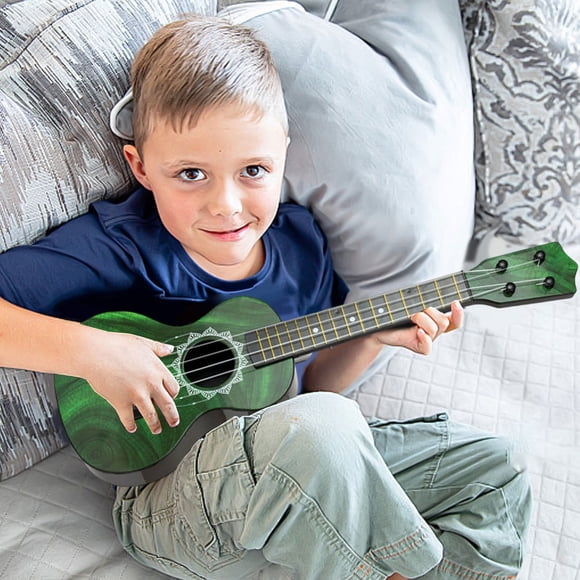 Qocolhg Jouets pour Tout-Petits de 1-3 4-6 7-12 Ans, Guitare Ukulélé à Motif d'Hippopotame pour Enfants, Instrument de Simulation Jouable pour l'Éveil Précoce, Cadeaux de Noël et d'Anniversaire pour Enfants