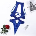 thumbnail image 1 of Weiqiqre pour Femmes Grande Taille, Combinaisons pour Femmes à Encolure Licou Ajourées Combinaison de Nuit Justaucorps, 1 of 9