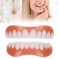 thumbnail image 2 of Silicone Upper/Lower Artificial False Teeth Veneers Dentures Paste S2T9, 2 of 9