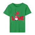 thumbnail image 5 of Pisexur Valentines Day T-shirt Top T-shirt à Manches Courtes Imprimé Amour de la Saint-Valentin pour Femmes Haut à Manches Courtes Col Rond Haut/chemise, 5 of 5