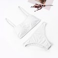 thumbnail image 3 of WREESH Maillot de Bain une Pièce pour Femme à Poitrine Haute, Dégradé Contrasté, Bikini Fendu, 3 of 5