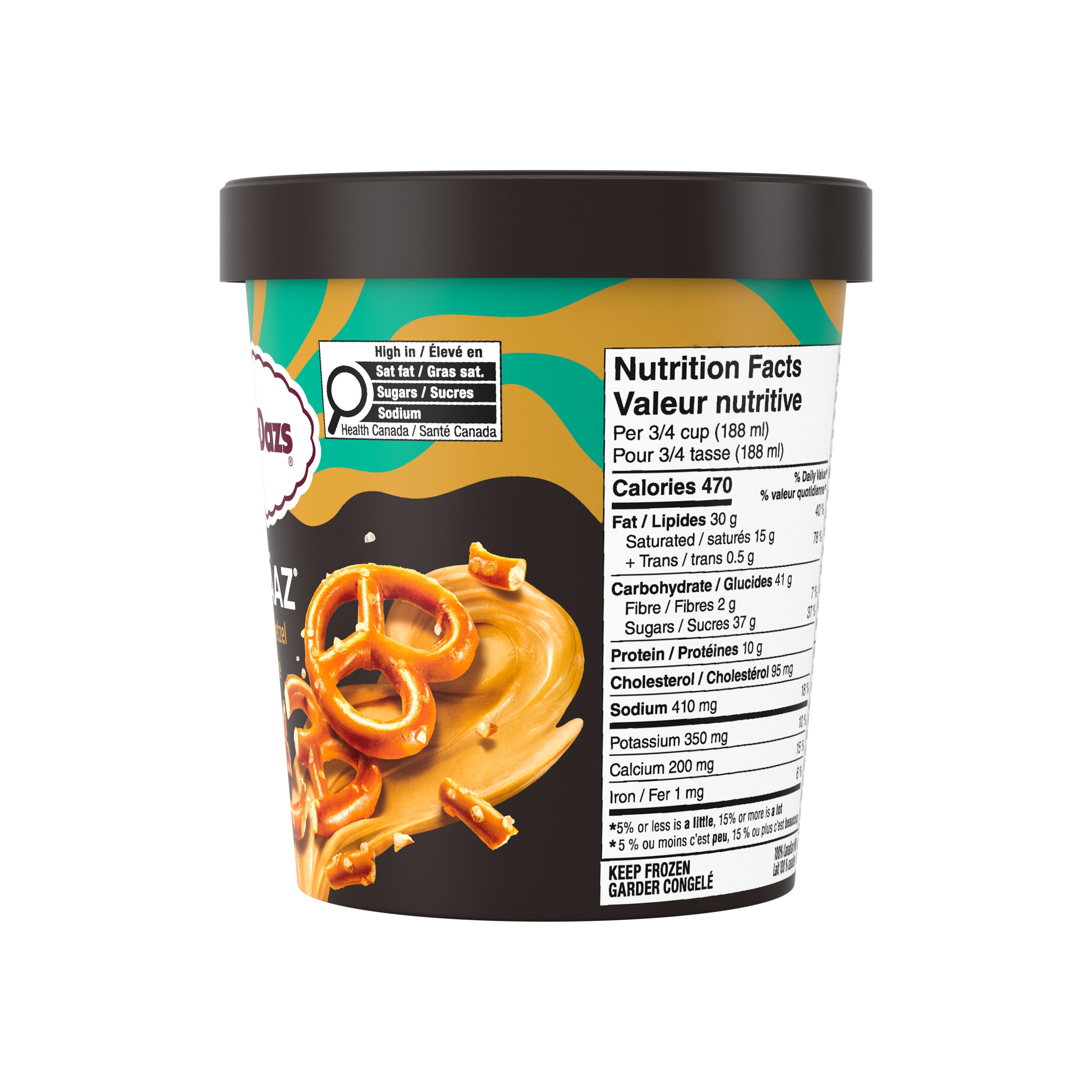 HAAGEN-DAZS EXTRÄAZ Peanut Butter Pretzel, Sweet & Salty Ice Cream, Peanut Butter Pretzels