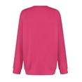 thumbnail image 5 of Chandails en Molleton Col en V pour Femmes Manches Longues Décontractées Tops Pull Oversize, 5 of 5