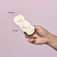 thumbnail image 2 of Barrette fleur blanche Scunci avec rosettes en tissu, 1pc, 2 of 6