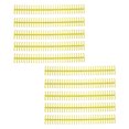 thumbnail image 3 of Binding Coils, Aging Resistant 30 Holes Binding Spines 1/2in 10Pcs Plastic Strip  For Student For Office Yellow, 3 of 8