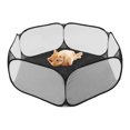 thumbnail image 3 of Small Animals Playpen, Foldable Hexagonal Wire Mesh Animals Playpen Play Yard Fence for Rabbit Hamster Rabbit Indoor Outdoor Small Pet Exercise Pen, 3 of 7