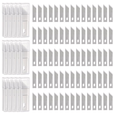 Unique Bargains 150pcs Exacto Knife Blades #19 Hobby Knife Replacement Blades Refills