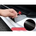 thumbnail image 3 of GHSDFBB 4Pcs Car Door Sill Protector Reflective 4D Carbon Fiber Sticker Decoration Door Entry Guard Door Sill Scuff Plate Stickers Compatible with Silverado Off Road (Red), 3 of 7