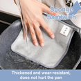thumbnail image 4 of ZYNERY Three Layer Metal Wire Cloth,Reusable Dry and Wet Dual-Purpose dishwashing Cloth, Suitable for cookware, Tableware, Sink, Easy to Rinse (12Pcs）, 4 of 7