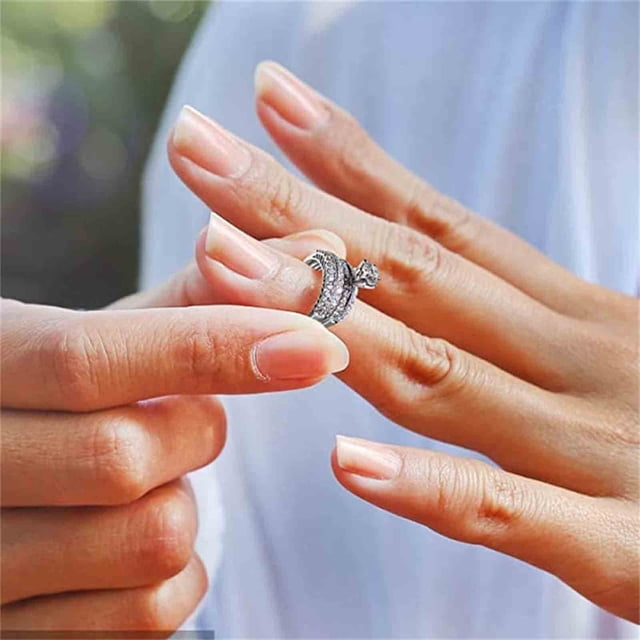 Openpig Bague Diamant en Acier Inoxydable Incrustée de Diamant pour Drainage du Métabolisme