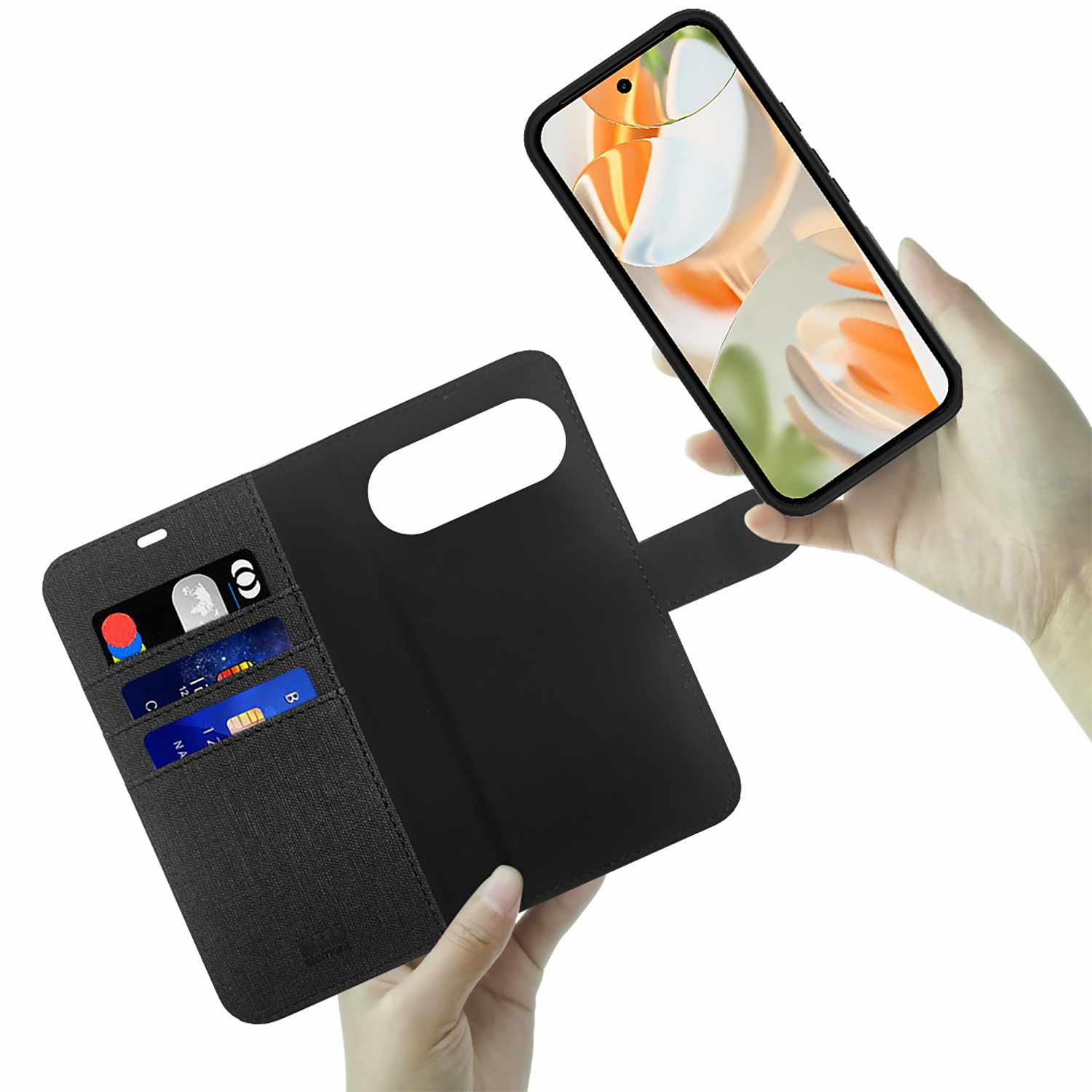 Blu Element Étui Folio 2-in-1 Noir pour Google Pixel 10/10 Pro