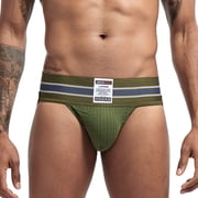 TIHLMK Men's Patchwork Underwear Men's Underwear Shorts Bulging Bag Soft Underwear