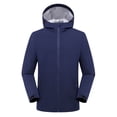 thumbnail image 2 of Sentmoon Winter Jackets for Men Solid Color Long Sleeve Hooded Neck Mens Coats Oversized Keep Warm Zipper Windbreaker Mens Clothes Trendy Fall Delightful for Commuting and Bike Riding, 2 of 8