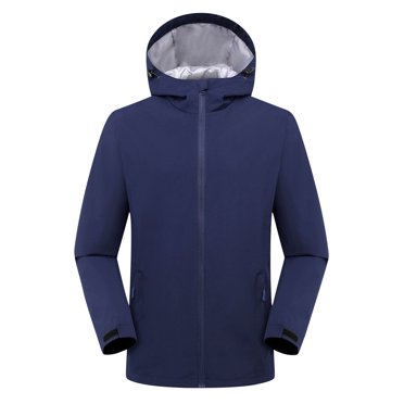 RXIRUCGD Coupe-Vent et Chaud Trois en un Uni, Coupe-Vent Décontracté et Tendance, Ensemble d'Alpinisme pour Hommes et Femmes avec Veste à Capuche, Bleu Marine, Taille : 3TG