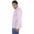 thumbnail image 4 of Atasi Chemise Henley Indienne pour Homme à Manches Longues, Décontractée, Col Mandarin, Courte Kurta, 4 of 7
