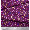 thumbnail image 3 of Soimoi Rayon Fabric Flower Watercolor Print Sewing Fabric Yard 42 Inch Wide, 3 of 3