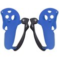 thumbnail image 2 of 2 Pcs Housse de Poignée de Contrôleur Tactile Protecteur en Silicone avec Sangles pour Meta Quest Pro Bleu, 2 of 14