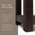thumbnail image 4 of Maven Lane Paulo Wooden Side Table in Weathered Brown Finish, 4 of 6