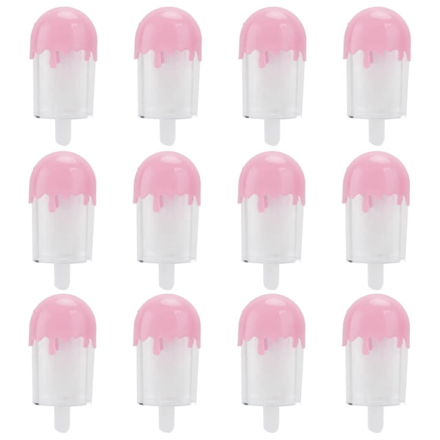 Dvkptbk Storage 12Pcs Ice Cream Shape Candy Box Plastic Candy Case Container Party Favors and Gifts Candy Case Container Wedding Party Supplies Home Essentials
