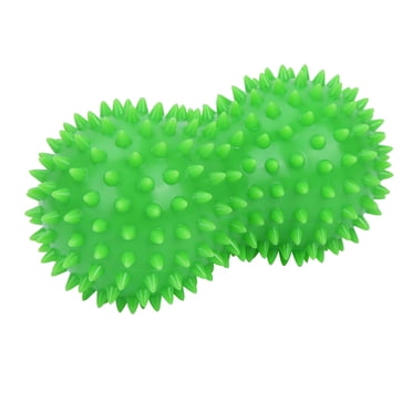 Back Massager PVC Peanut Spiky Massage Ball Back Foot Massager Ball Fitness Muscle Massaging Green