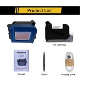 12.7mm Touch Portable Inkjet Printer Variable QR Barcode Code Date Number Logo Expiry Date Mini Handheld Inkjet Printer