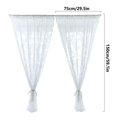 thumbnail image 2 of Rideau de Perforation en Dentelle Fini Tringle Européenne et Américaine Rideau Blanc Rideau de Porte Rideau de Fenêtre de Chambre, 2 of 2