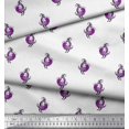 thumbnail image 2 of Soimoi Silk Fabric Leaves & Lotus Block Printed Craft Fabric by The Yard 42 Inch Wide, 2 of 3