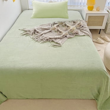 EGNMCR Elegants Comfort Soft Velvet Flannel Sheet Set Quality Cozy Warm Antis Statics Non Pilling Fuzzy Velvet Flannel Fleece Sheet Set bed sheets