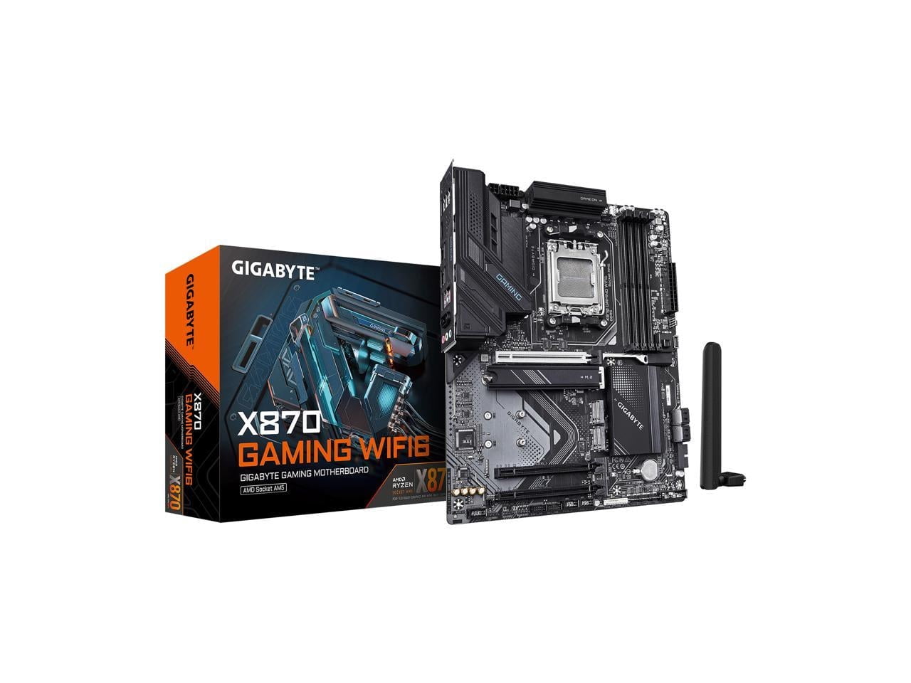 Gigabyte Ultra Durable X870 GAMING WIFI6 Gaming Desktop Motherboard - AMD X870 Chipset - Socket AM5 - ATX (x870gamingwifi6)