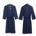 thumbnail image 1 of Peignoir Gaufré Uni Absorption d'Eau Peignoir de Bain Robe de Maison Nuisette Peignoir de Spa Peignoir pour Femmes, 1 of 8