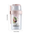 thumbnail image 3 of Wolfast Lunch Containers for Lunch Box Salad Lunch Box Takeaway Salad Container Reusable Fruit Bowl for Work Outdoor Camping for Serving Mashed Potatoes Snacks and Berries Microwaveable, 3 of 9