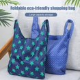 thumbnail image 4 of 6Pcs Grocery Bags with Handles Reble Foldable Washable Heavy-Duty Polyester Cloth Shopping Tote Bag Travel Use 6pcs, 4 of 13