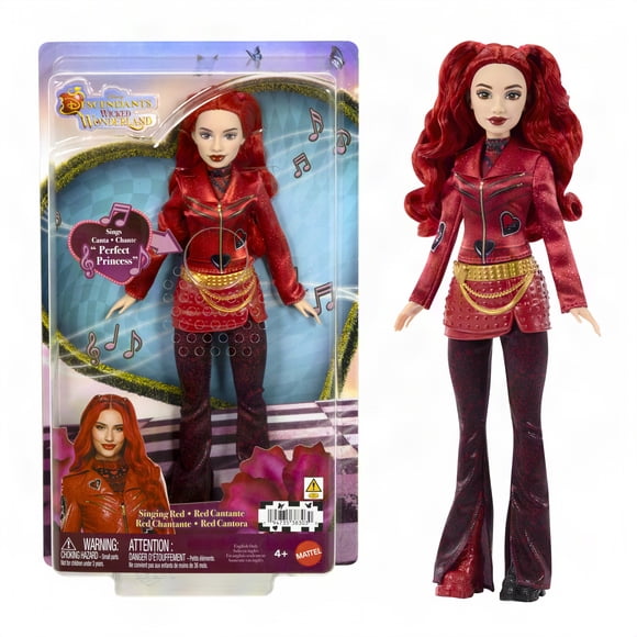 Disney Descendants: Wicked Wonderland Singing Red Doll in Signature Look, Sings “Perfect Princess”