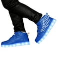 thumbnail image 3 of REDARER Boys' LED Light Up Sneakers – 7-Color USB Rechargeable High Top Luminous Shoes,for Size 9-9.5 Years, 3 of 9
