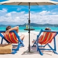 thumbnail image 4 of Costway Table Parasol de Patio 20 Pouces avec Trou pour Parasol 1,5 Pouces Plateau de Table Rond Toutes Saisons, 4 of 10
