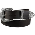 thumbnail image 1 of Zelikovitz Ceinture Western Buffalo Brun 1,5 Pouces, 1 of 6