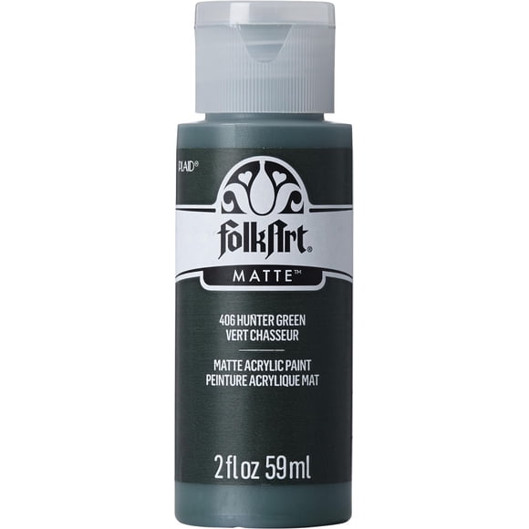 Folkart Matte Acrylic Craft Paint, 2 fl. oz., Hunter Green