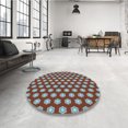 thumbnail image 4 of Ahgly Company Machine Washable Indoor Rectangle Transitional Columbia Blue Area Rugs, 7' x 9', 4 of 7