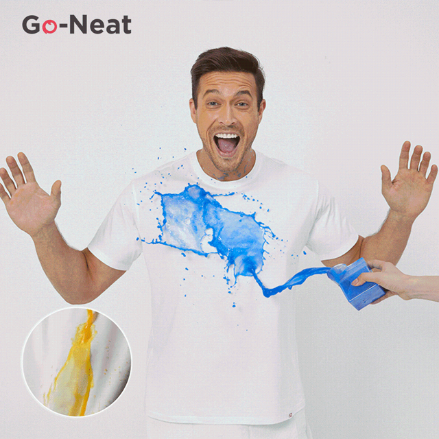 PatPat Go-Neat T-Shirt Hydrofuge et Résistant aux Taches pour Hommes