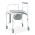 thumbnail image 2 of Medline Padded Steel Drop-Arm Commode, 2 of 3