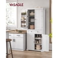 thumbnail image 1 of VASAGLE Pantry Cabinet, 71.7-Inch High Freestanding Tall Cupboard Storage Cabinet with a Drawer, 2 Cabinets, 4 Adjustable Shelves, 6 Door Shelves, for Living Room, Kitchen, 1 of 7
