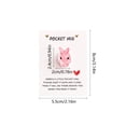 thumbnail image 3 of Cheapark English Encouragement Bunny Pocket Card Desktop Decorative with Inspirational Blessings for Home Office Spring Gift, 3 of 6
