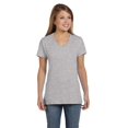 thumbnail image 1 of Hanes Ladies Ringspun Cotton Nano-T V-Neck T-Shirt, Style S04V, 1 of 1